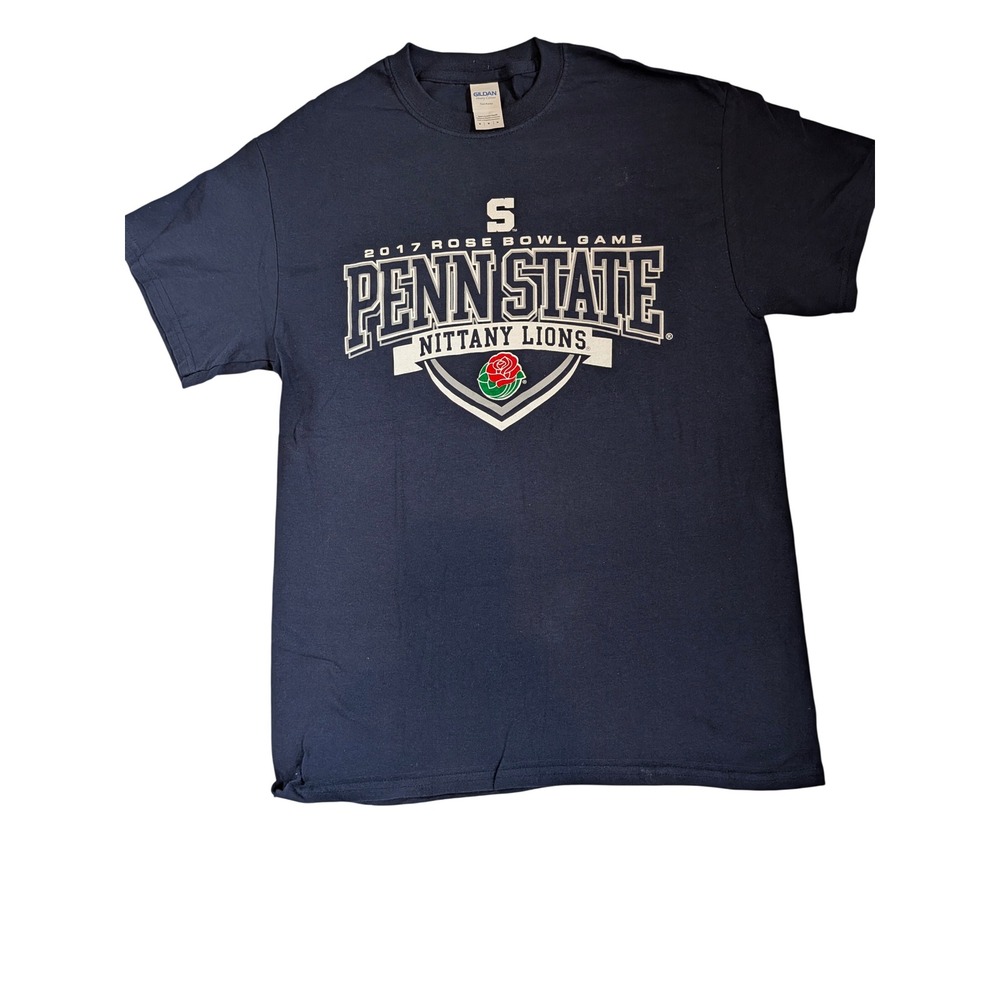 Penn State Nittany Lions 2017 Rose Bowl Game Mens Navy Blue T-Shirt Size M